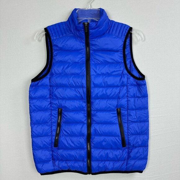 Fabletics Women’s Down Puffer Vest Medium Blue - Picture 1 of 5